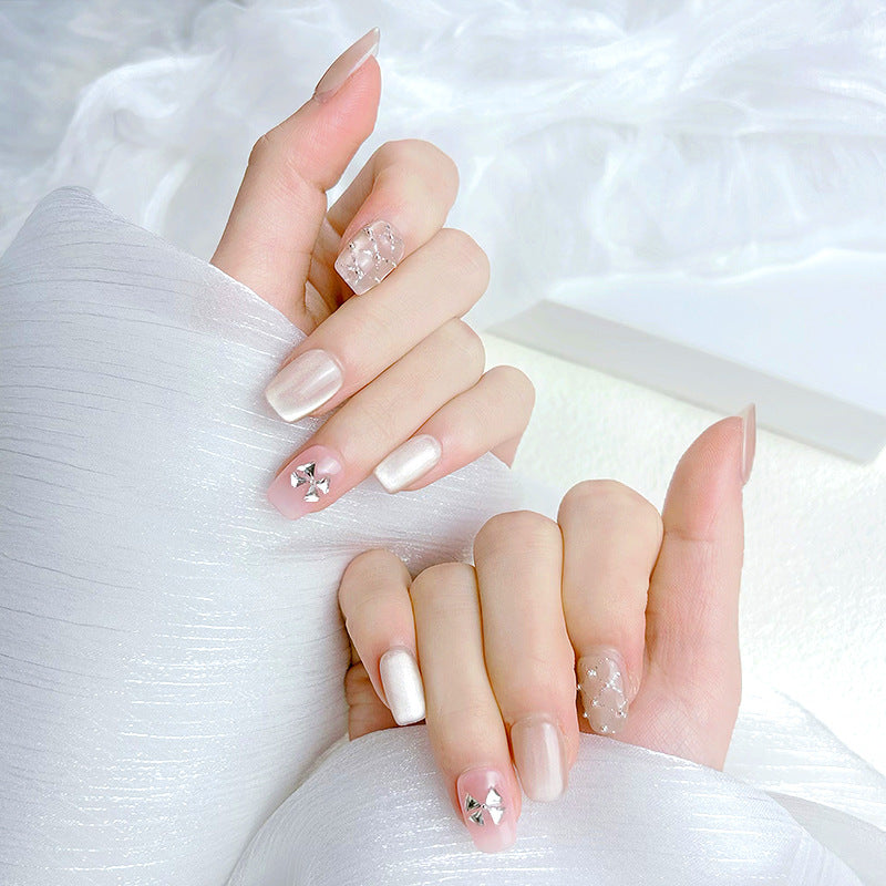 Elegant French Tip Press-On Nails Kalsten