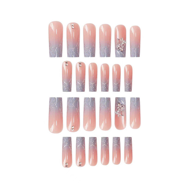 Glamorous 3D Star Pattern Press-On Nails Kalsten