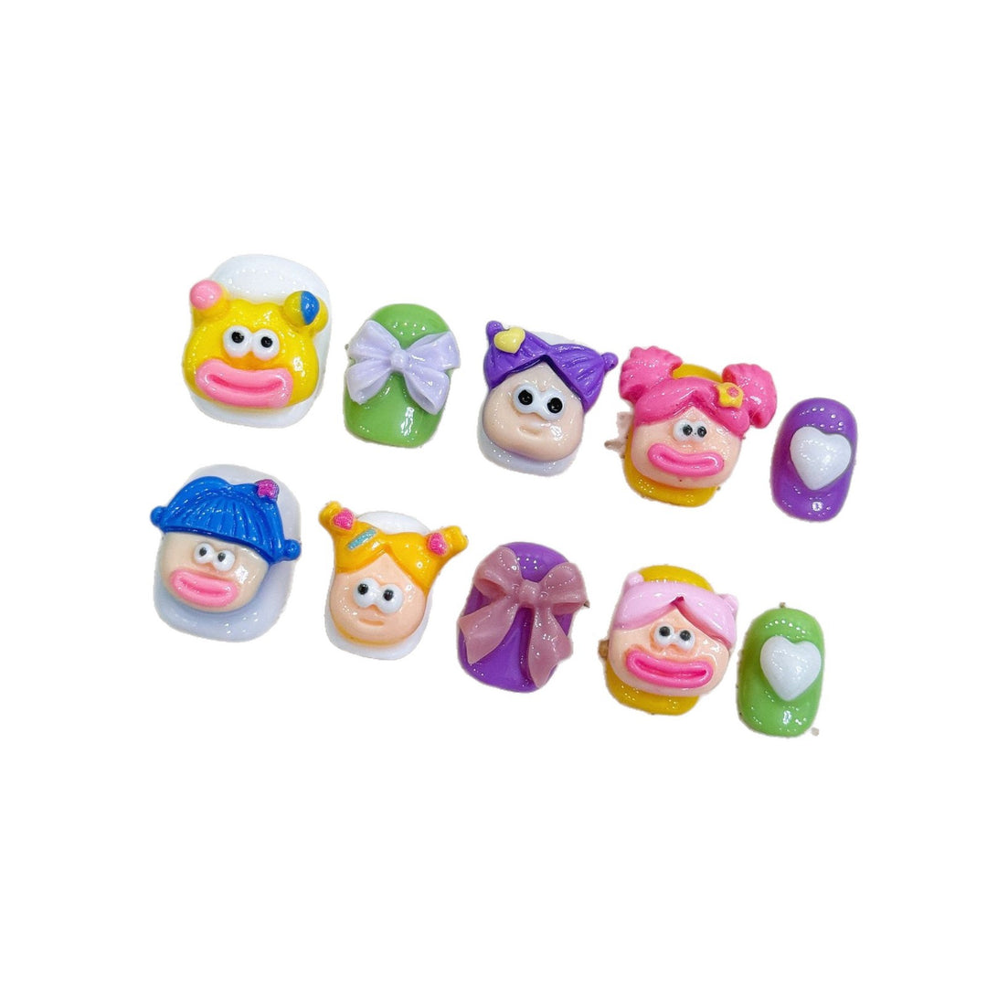 Creative Character Press-On Nail Art Set