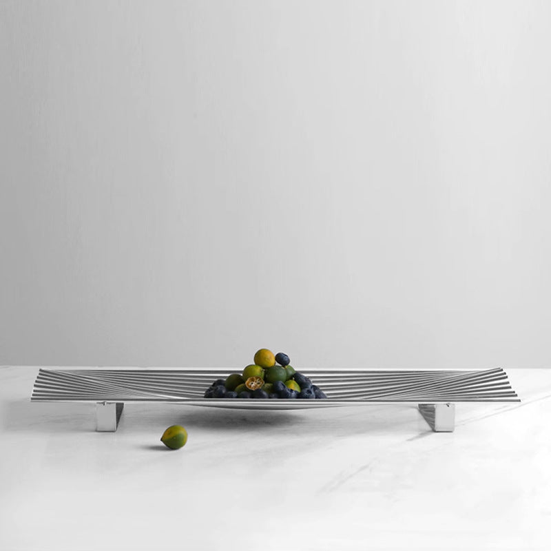 Elegant Modern Stainless Steel Centerpiece