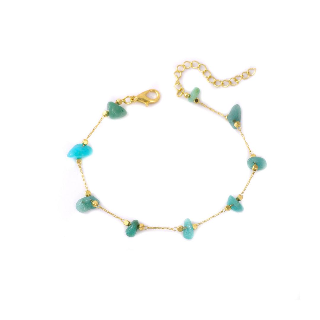 Rose Quartz Charm Anklet Kalsten