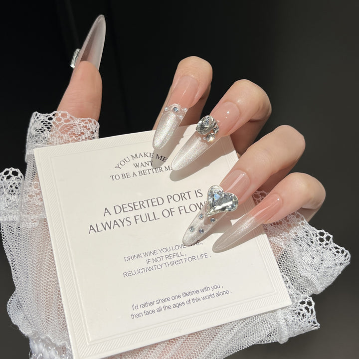 Luxury Crystal-Embellished Press-On Nail Set Kalsten