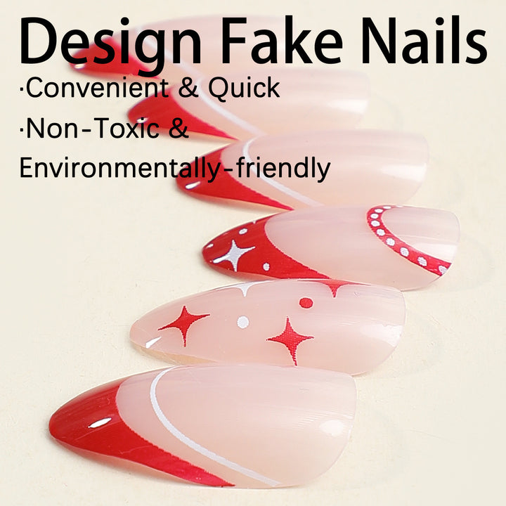 Creative nail art set with glamorous accents and varying designs Kalsten