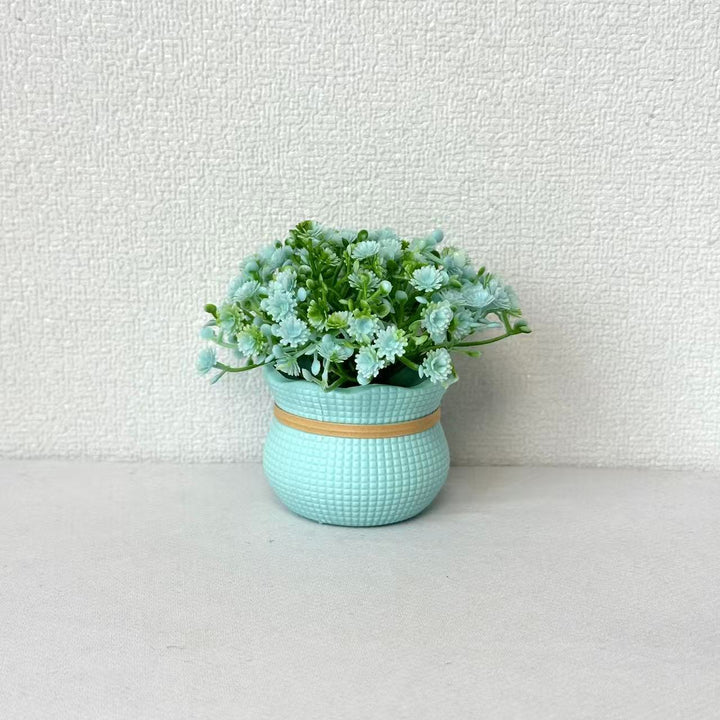 Decorative Miniature Faux Flower Arrangement