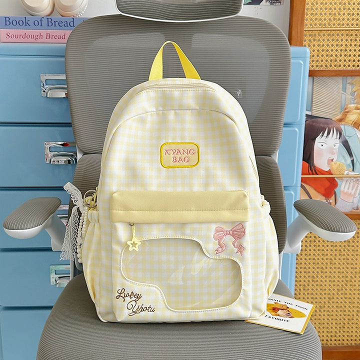 Cute Checkered Design Backpack Kalsten