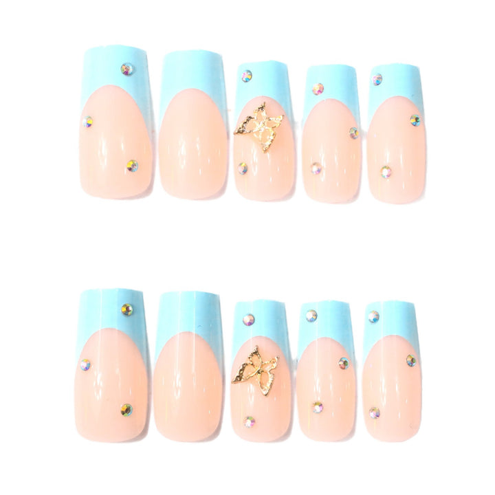 Decorative Long-Length Acrylic Nail Extensions Kalsten