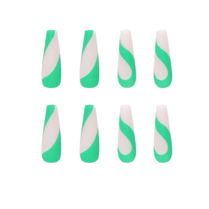 Artful nail art with modern French tip and colorful accents Kalsten