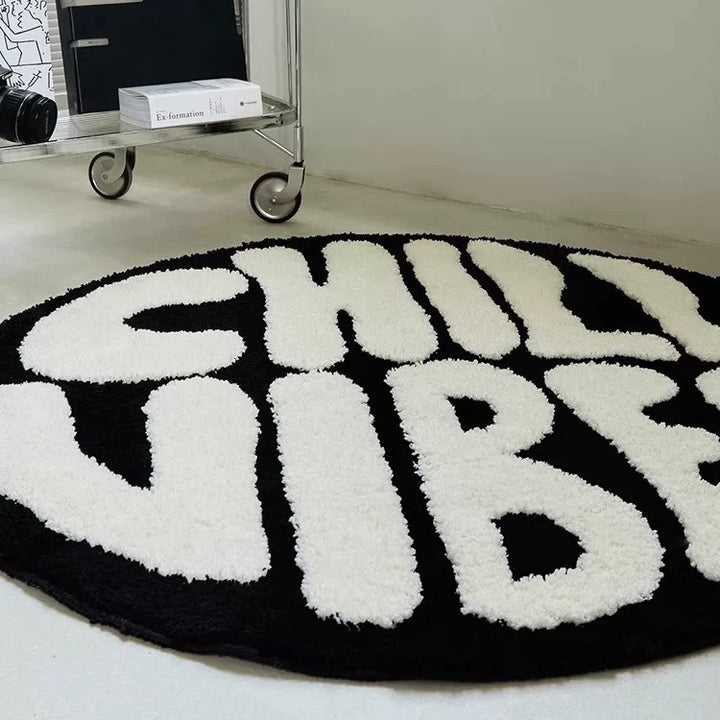 Round Plush Area Rug