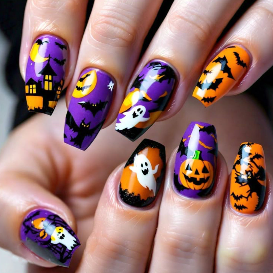 Themed Halloween Nail Art Extensions Kalsten