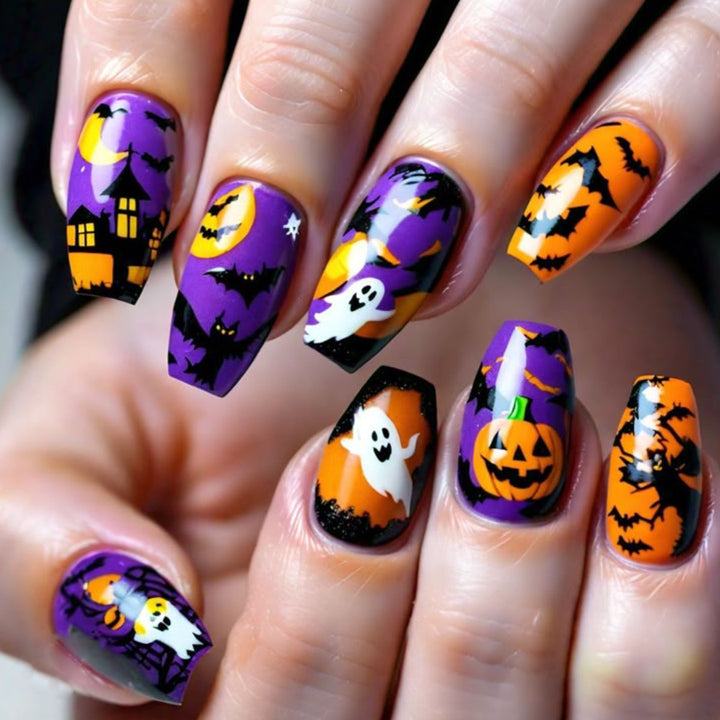 Themed Halloween Nail Art Extensions Kalsten
