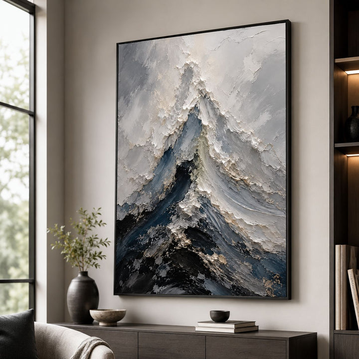 Abstract Texture Relief Canvas Art