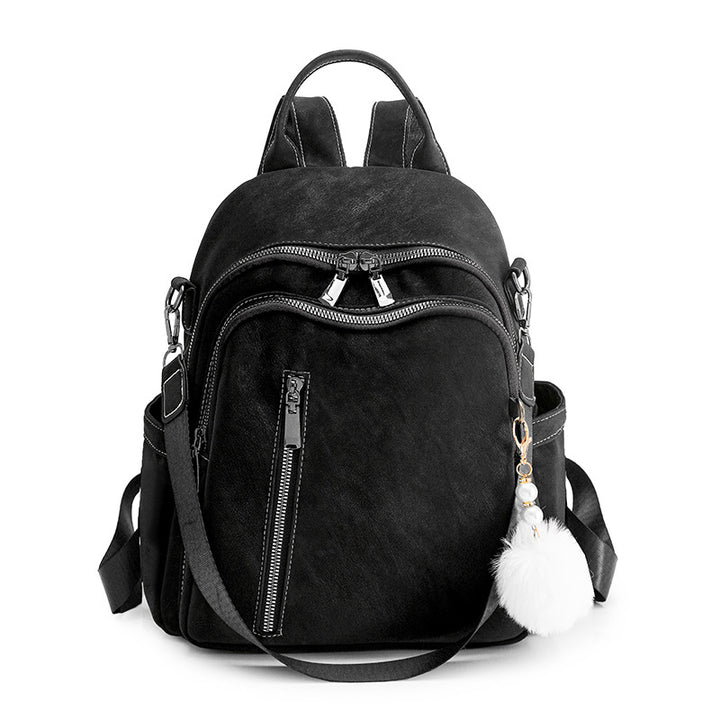 Stylish Multi-Pocket Faux Leather Backpack Kalsten