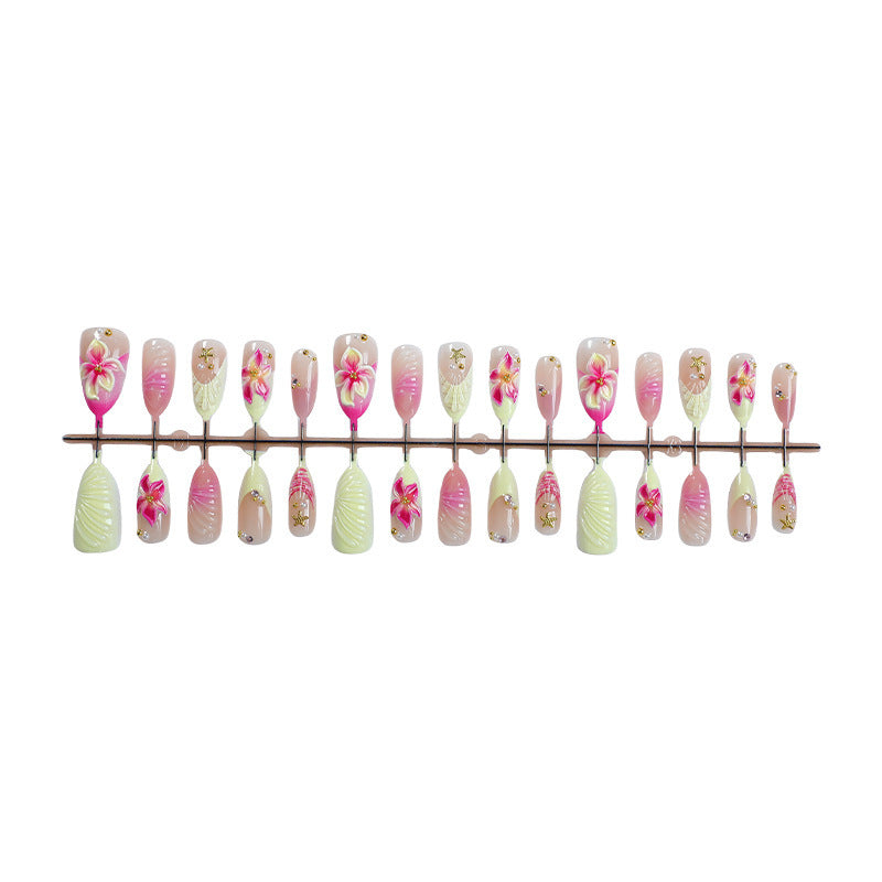 Artistic Floral Press-On Nail Collection kalsten