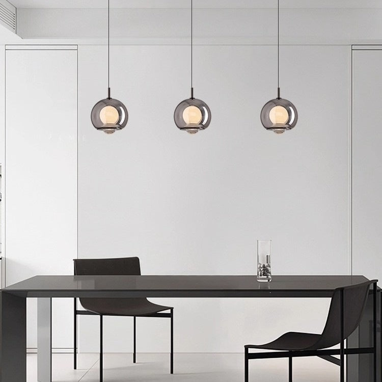 Modern Glass Globe Pendant Light
