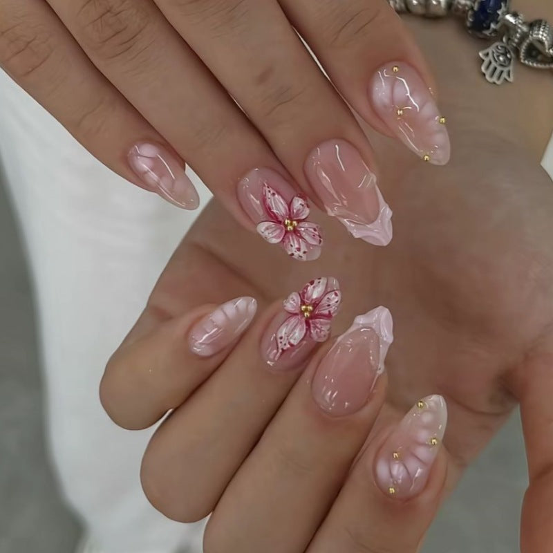 Floral Art Press-On Nail Set Kalsten