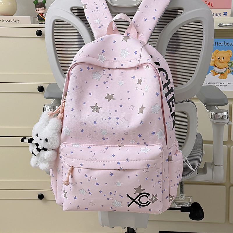 Bunny Ear Patterned School Backpack Kalsten
