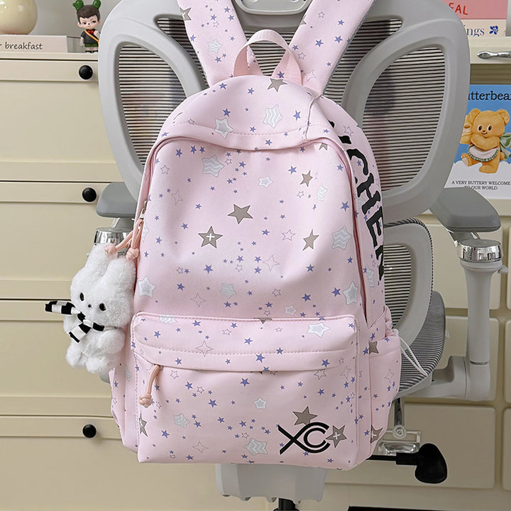 Bunny Ear Patterned School Backpack Kalsten