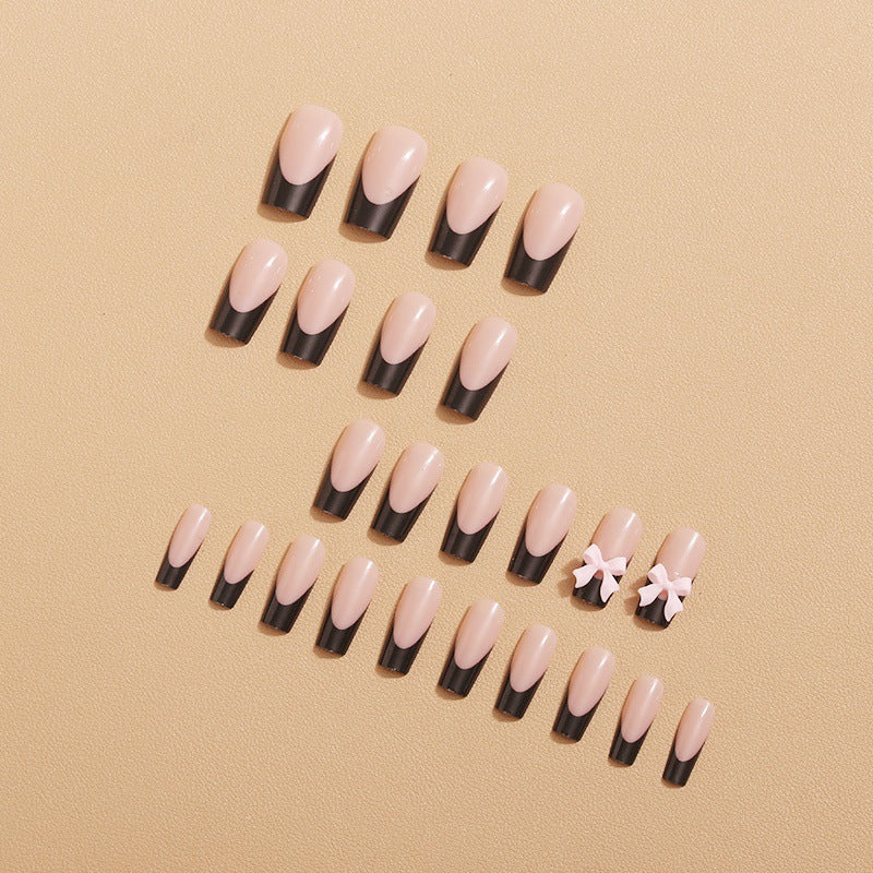 Artificial nail tips with bow design Kalsten