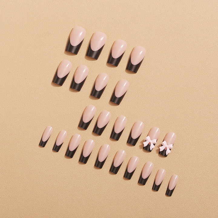 Artificial nail tips with bow design Kalsten