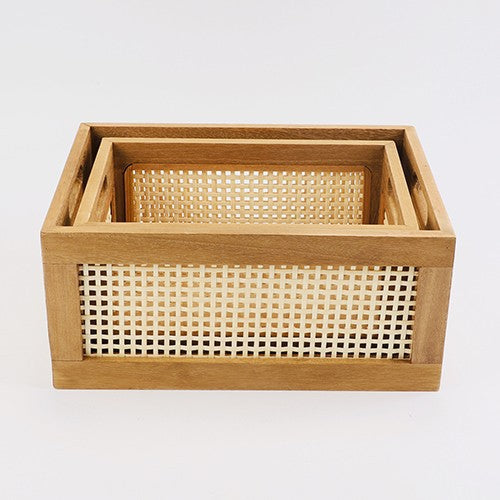 Handcrafted Natural Woven Storage Basket Kalsten