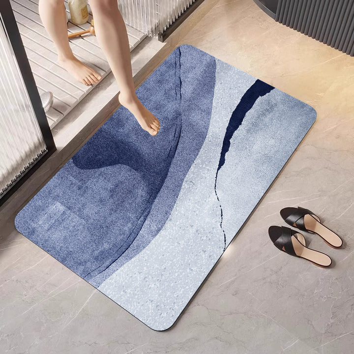 Modern Abstract Leaf Design Area Rug Kalsten