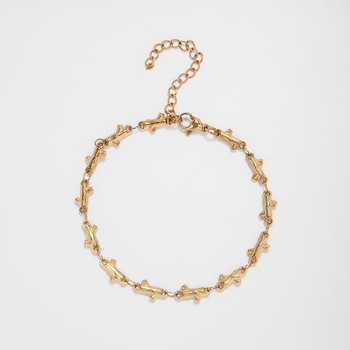 Intricate Textured Chain Bracelet Kalsten