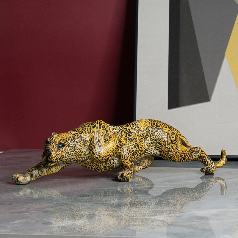 Artful Panther Sculpture Handmade Kalsten
