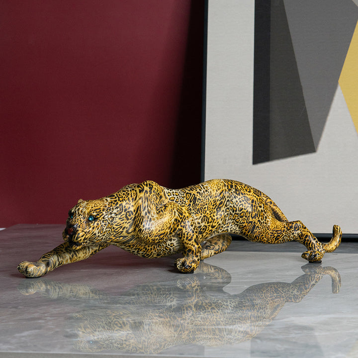 Artful Panther Sculpture Handmade Kalsten