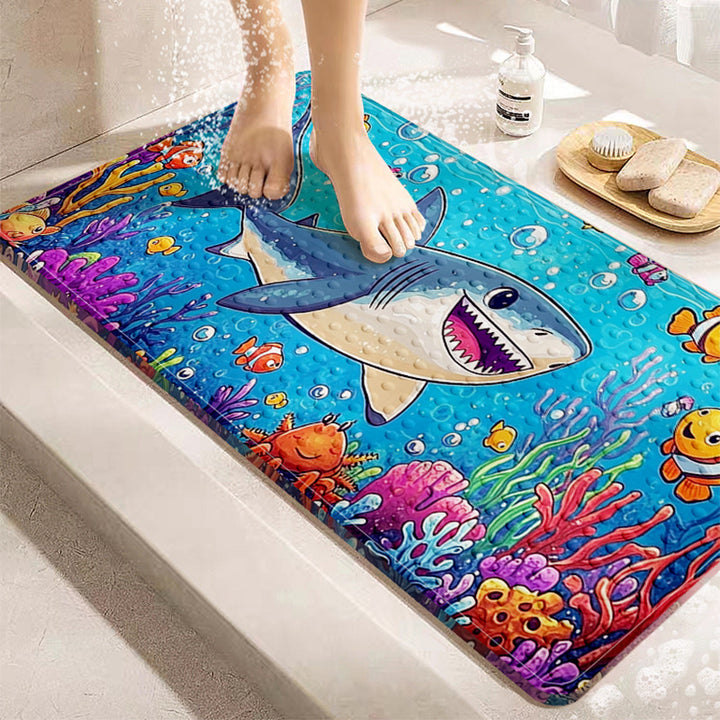 Playful Sea Turtle Bath Mat