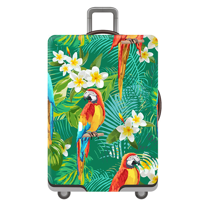 Women's Hard Shell Suitcase with Playful Flamingo Design Kalsten