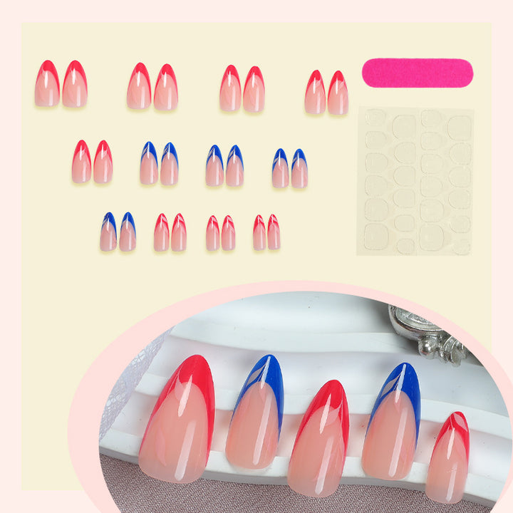 Press-On Nail Art Set with Elegant Gradient Design Kalsten