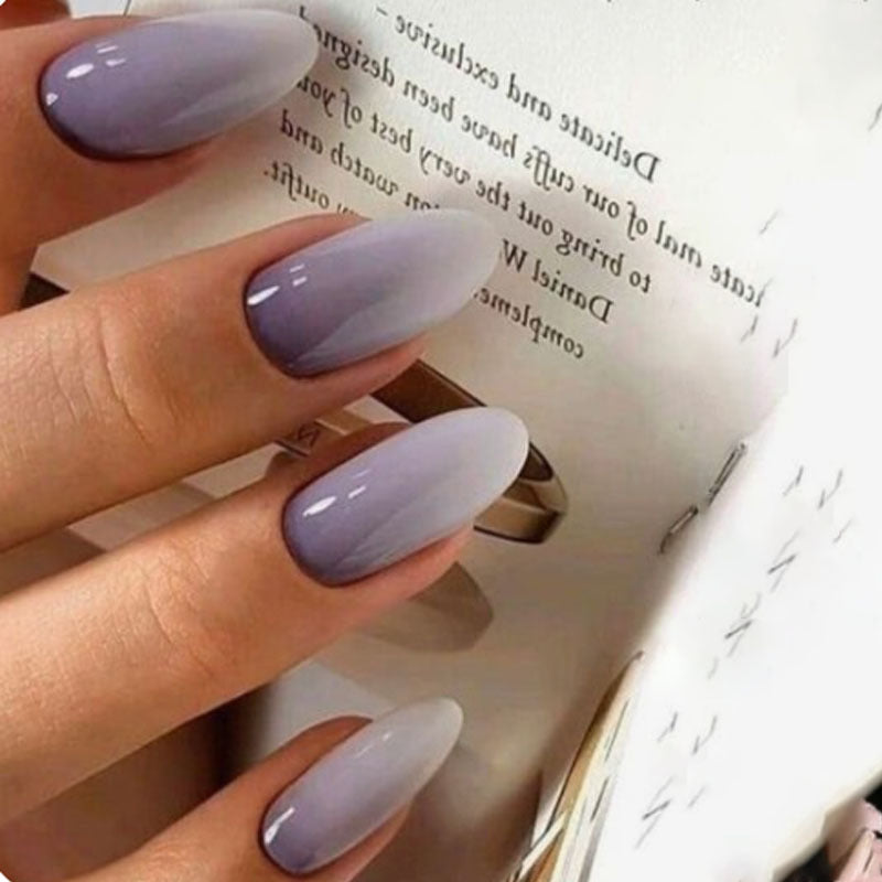 Gradient Almond-Shaped Press-On Nails Kalsten