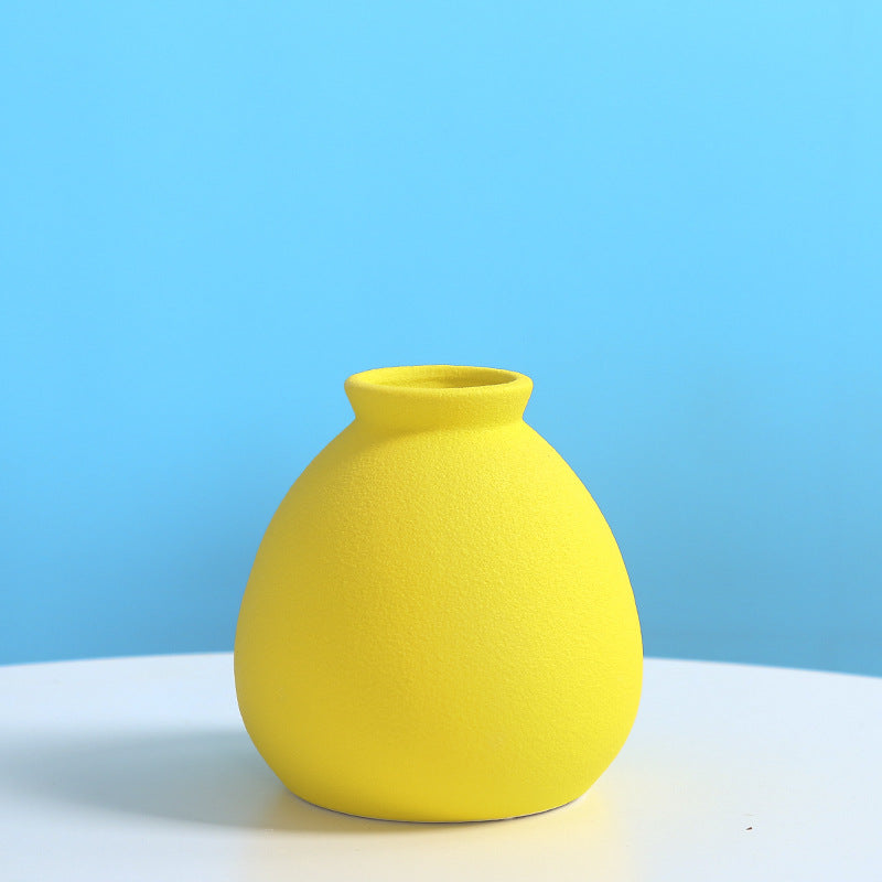 Modern Textured Decorative Ceramic Vase Kalsten