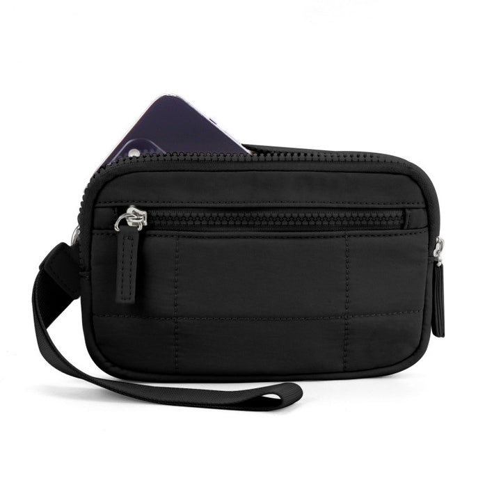 Practical wrist bag with zipper pockets Kalsten