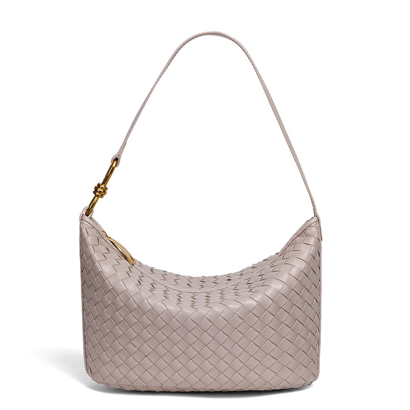 Stylish Woven Leather Handbag Kalsten