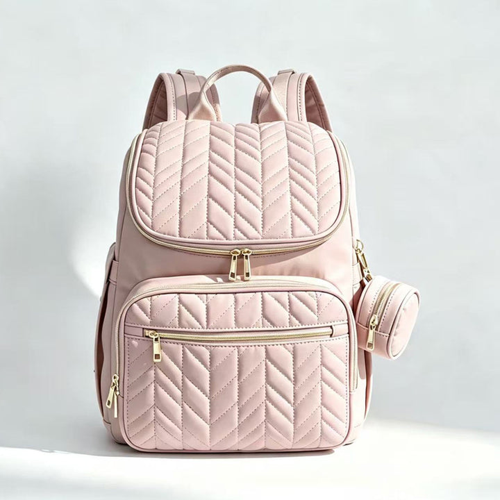 Elegant Multi-Functional Quilted Backpack Kalsten