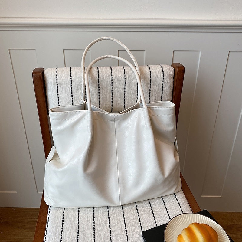 Luxurious Faux Leather Tote Bag
