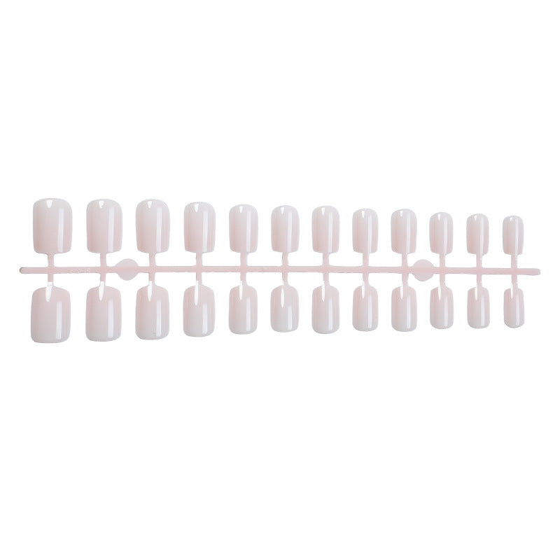 Elegant Press-On Nail Set with Stylish French Tip Design Kalsten