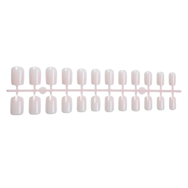 Elegant Press-On Nail Set with Stylish French Tip Design Kalsten