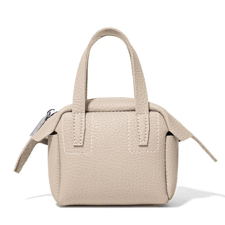 Compact Textured Handheld Satchel Kalsten