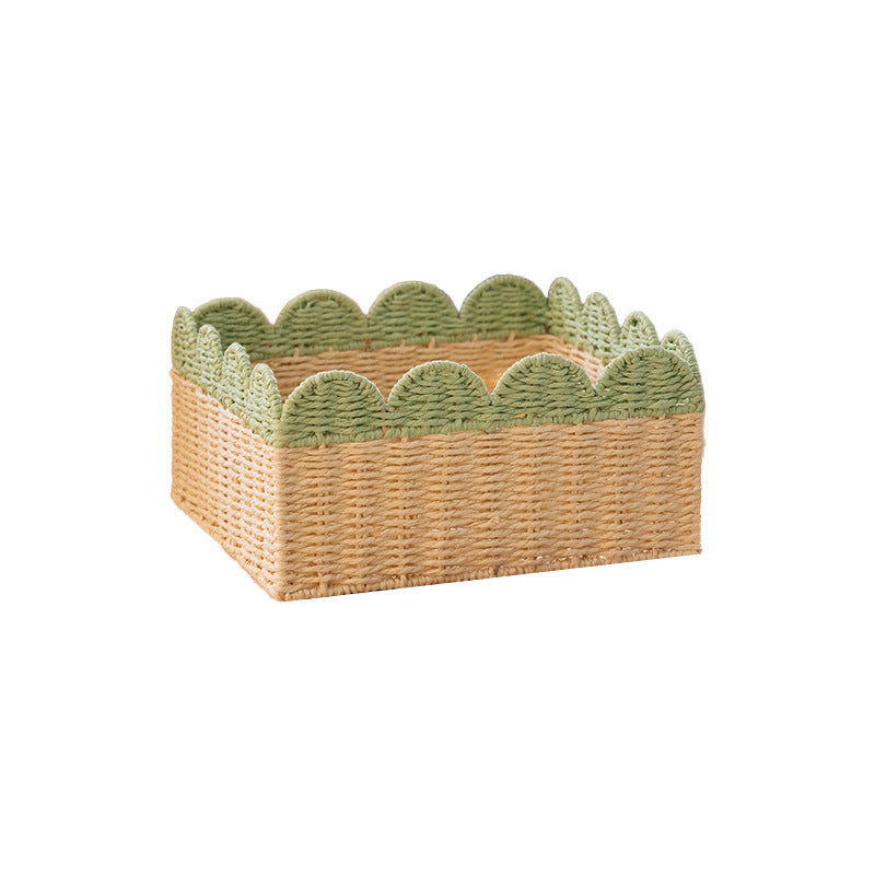 Decorative Scalloped Storage Basket Kalsten