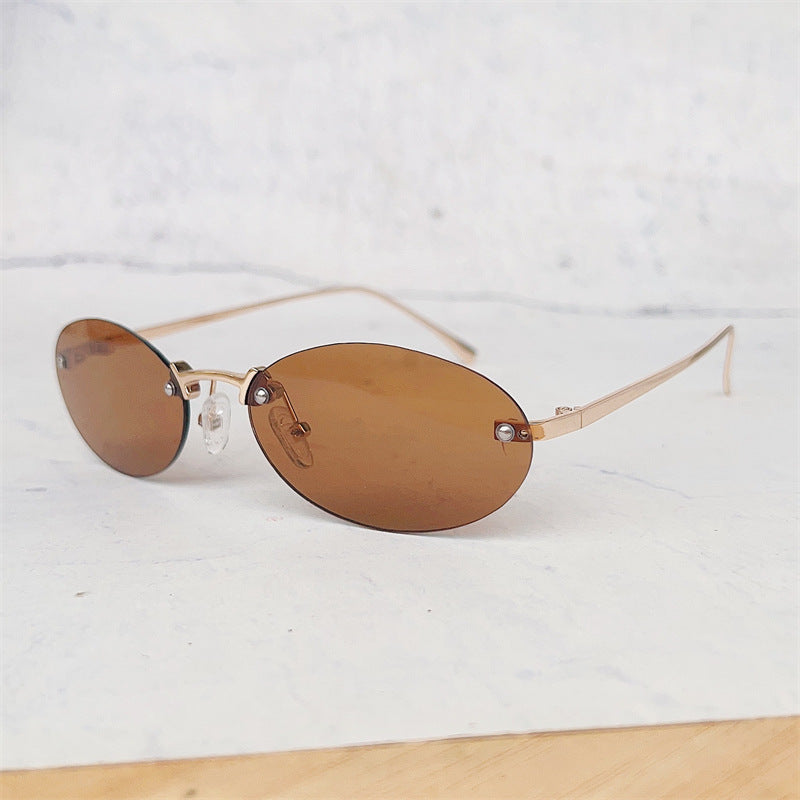 Minimalist Oval Frame Glasses Kalsten