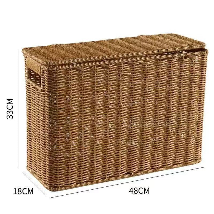Women Multifunctional Rattan Basket with Lid Kalsten