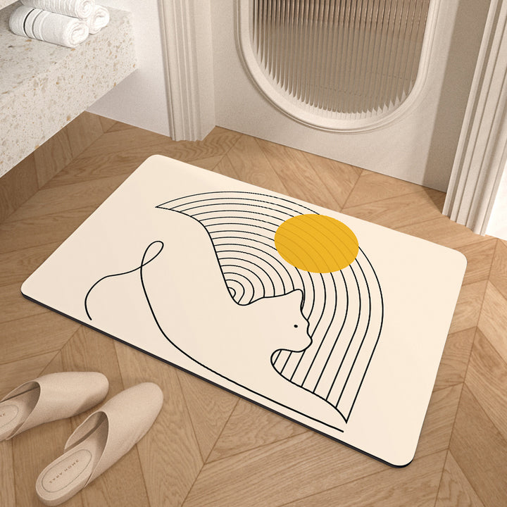 Geometric Patterned Anti-Fatigue Bath Mat Kalsten