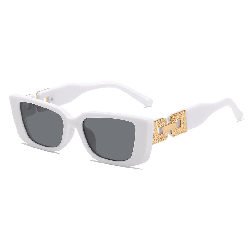 Oversized Square Frame Sunglasses with Glamorous Accent Kalsten