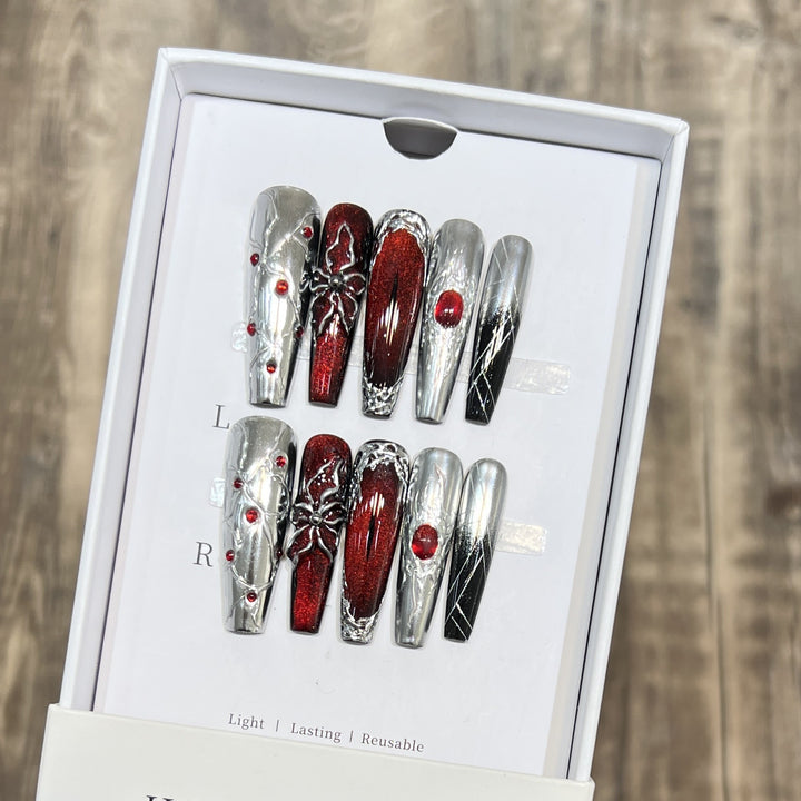Reusable Press-On Nail Set Kalsten
