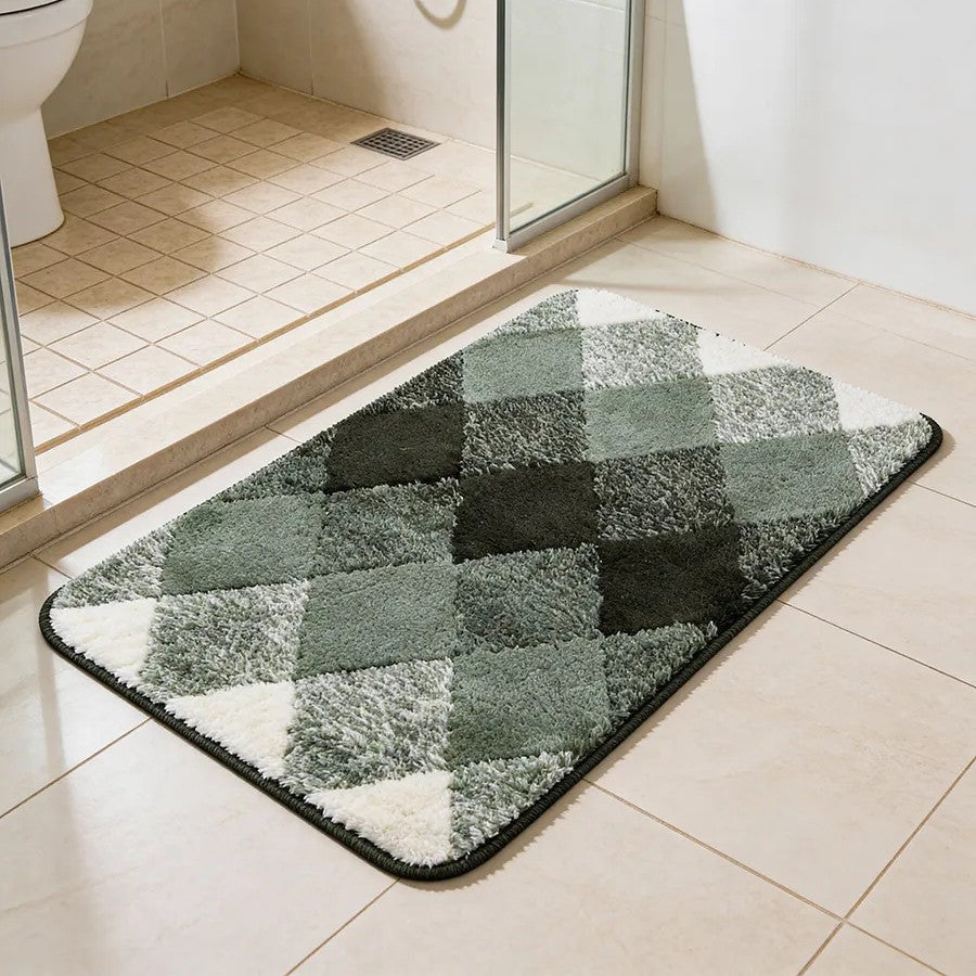Soft Absorbent Wave Pattern Bath Mat Kalsten