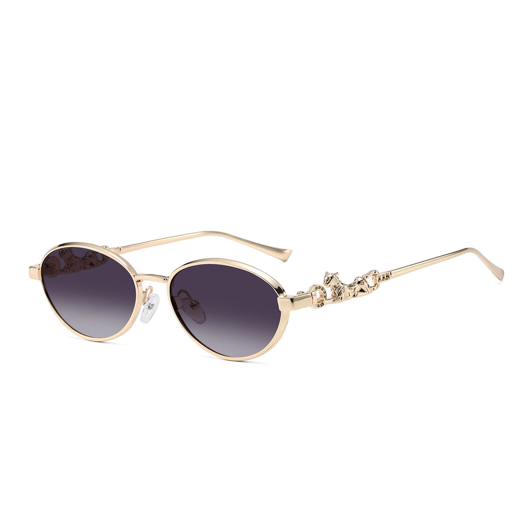Decorative Oval Frame Sunglasses Kalsten