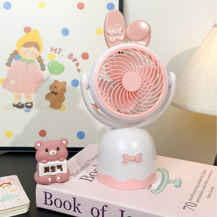 Ladies portable mini handheld fan with playful cat design Kalsten