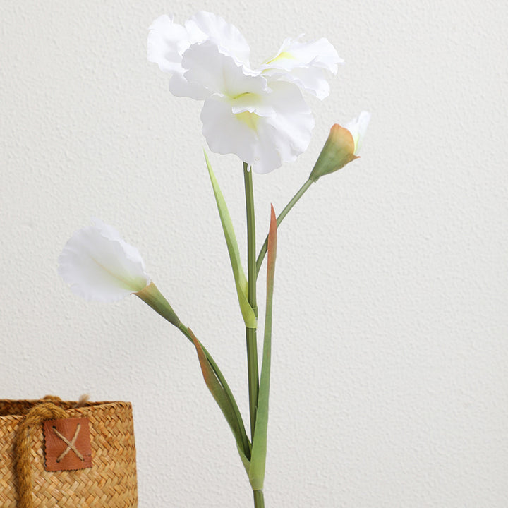 Artificial Iris Flower Stem with Realistic Details
